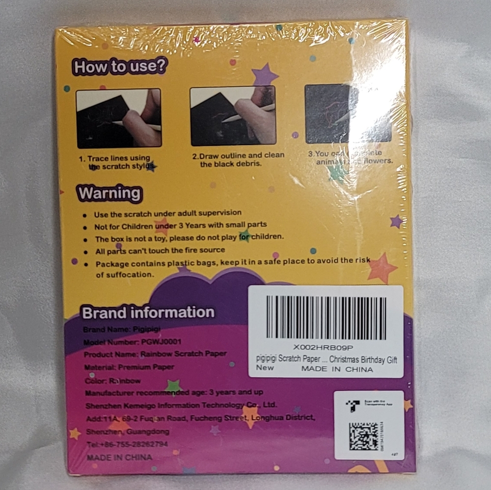 Rainbow Scratch Notebook, Scratch Paper and Origami Paper Set 3pcs BUNDLE -NEW - Picture 13 of 17